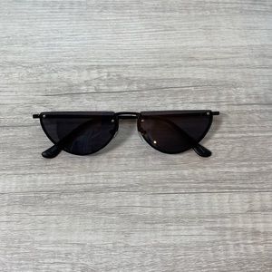 Flat top fashion glasses